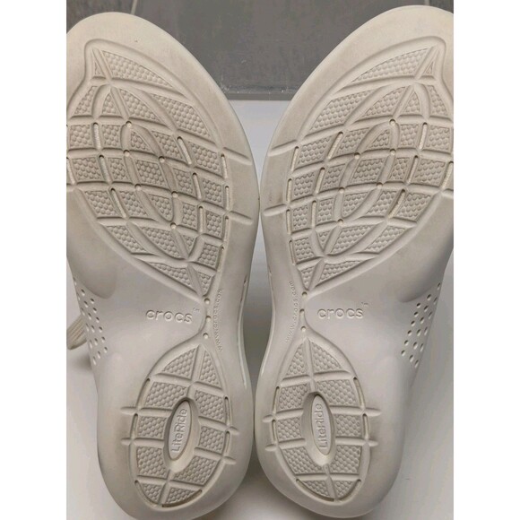 Crocs Literide 360 Pacer Running Sneakers Womens Beige Lace-Up Low Top Size 8 - Picture 9 of 9